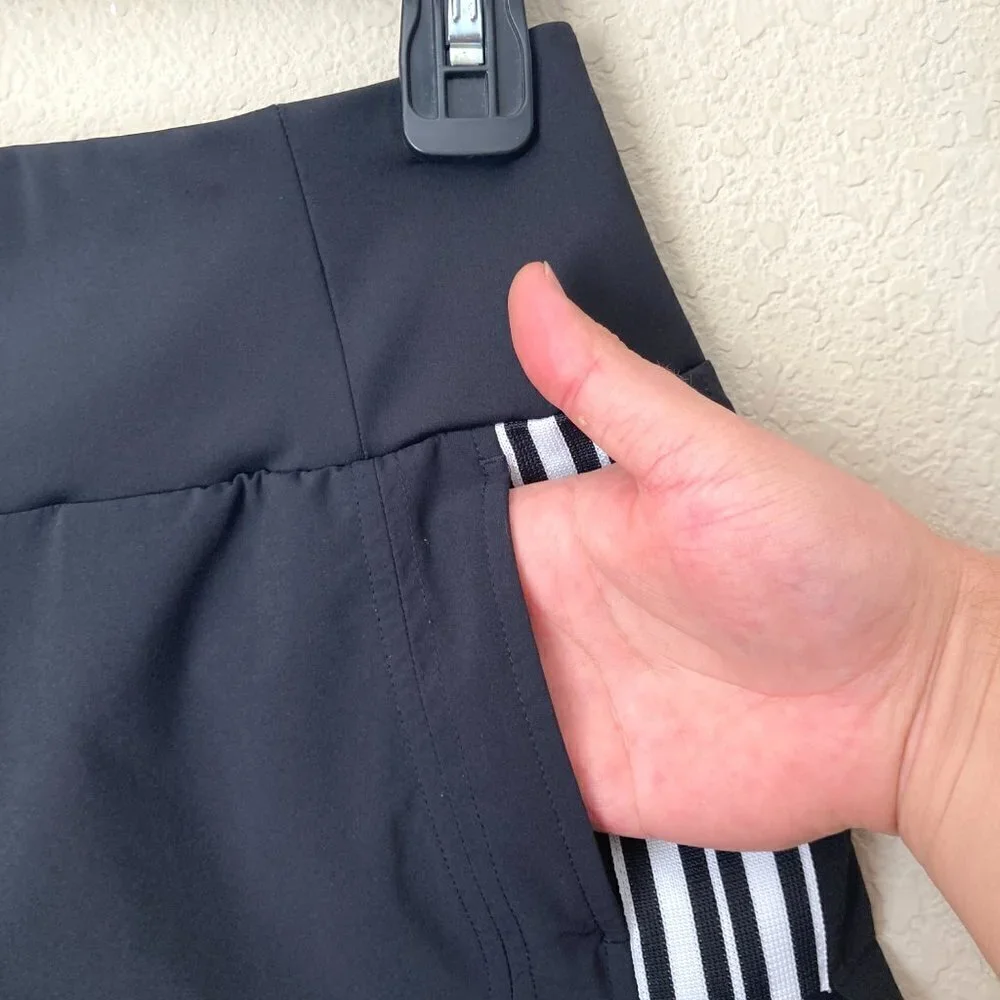 Athleta Ascender Athletic Gym Shorts Side Stripes Running Workout - Picture 4 of 12